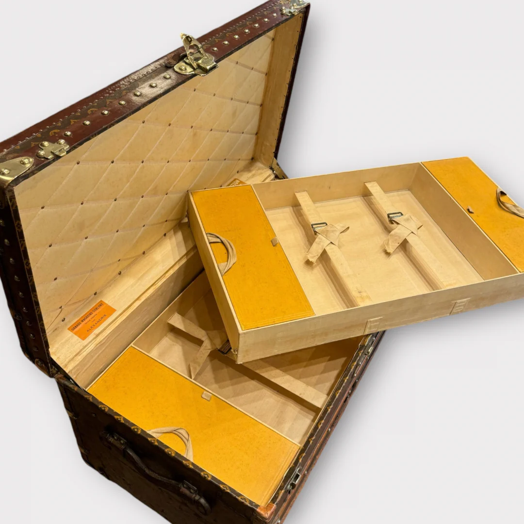 Early 1900s Louis Vuitton steamer trunk - Image 3