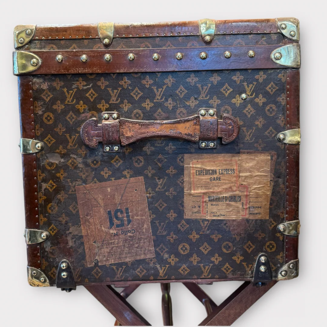 Early 1900s Louis Vuitton steamer trunk - Image 6