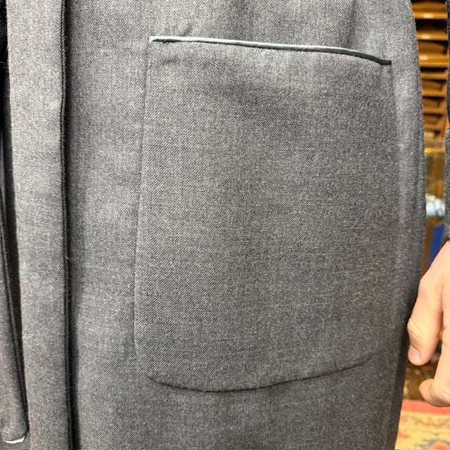 Grey Worsted Dressing gown - Image 3