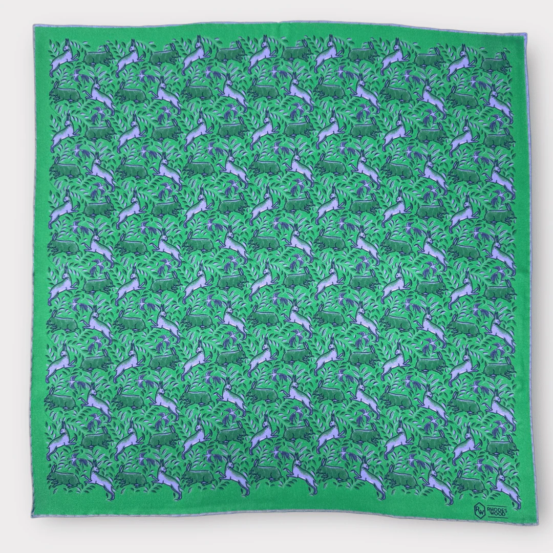 Hare Silk pocket square - Image 3