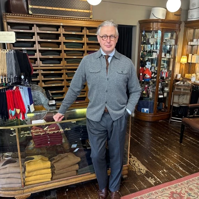 knitted over shirt - Image 3