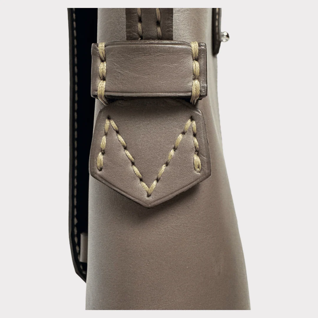 Moreau Grey Goatskin briefcase - Image 4