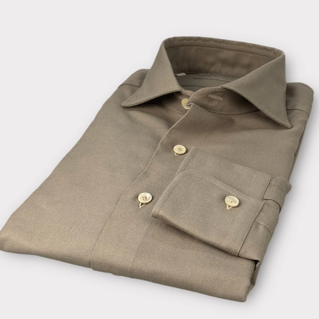 Soft cotton twill shirt - Image 9